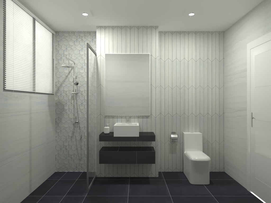 Feruni bathroom tiles - Marmo 3.0