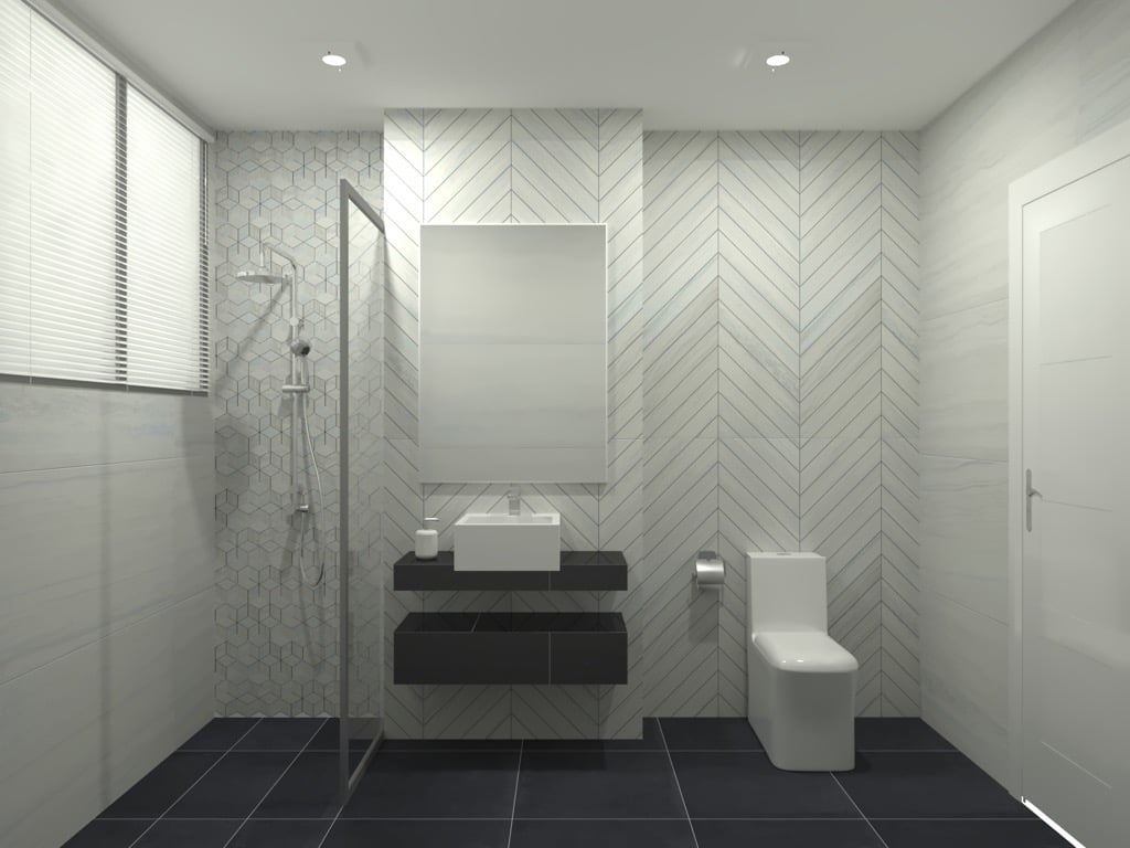 Feruni bathroom tiles - Marmo 3.0