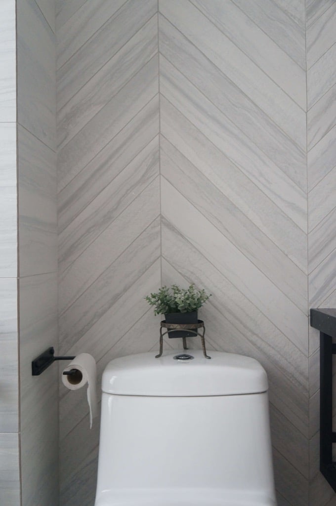 Master Bathroom remodel: with Feruni engineered marble tiles