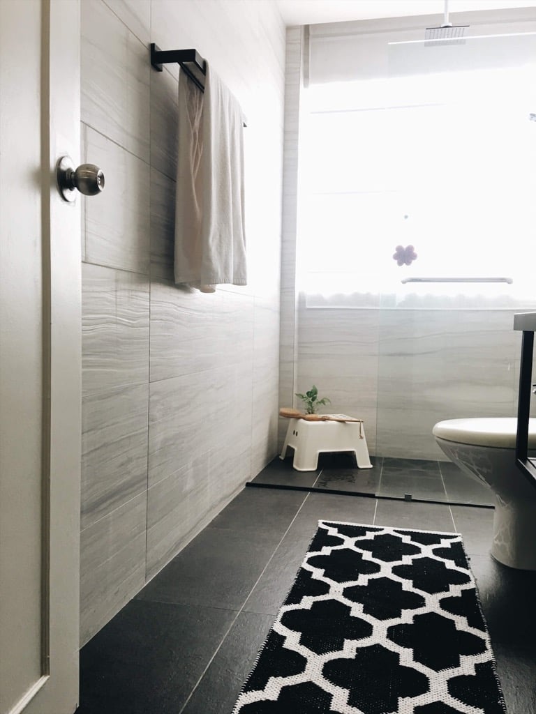 Master Bathroom remodel: with Feruni engineered marble tiles