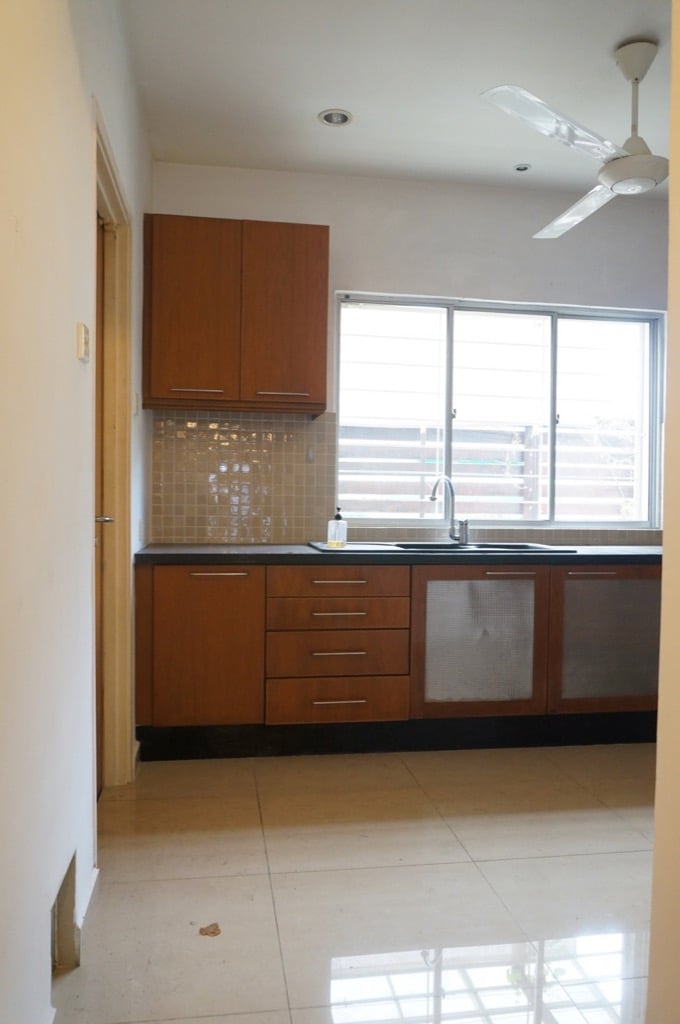 cabinets and sink