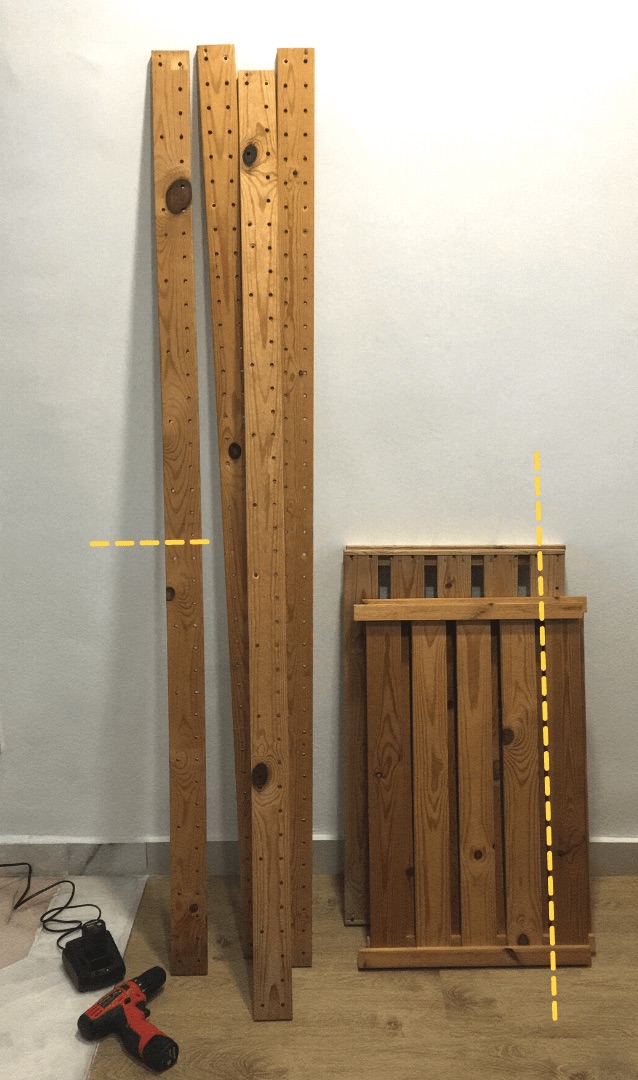 HEJNE shelving unit parts