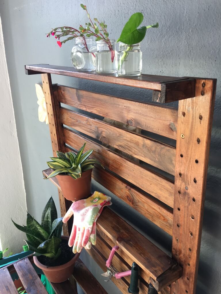 DIY potting table IKEA HEJNE hack
